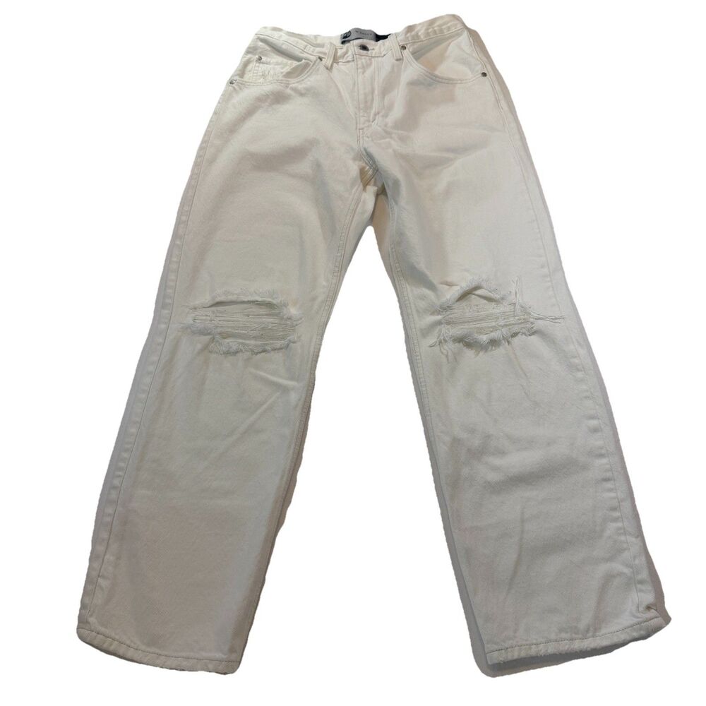 Levi's SilverTab Jeans Women's 30x31 White '94 Baggy Distressed Y2K Straight Leg - Picture 3 of 12